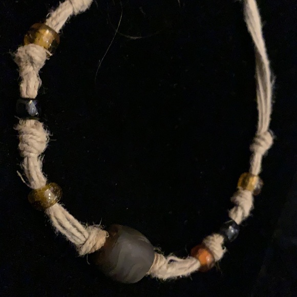 3/$20 Handmade hemp choker with glass beads - Picture 4 of 5